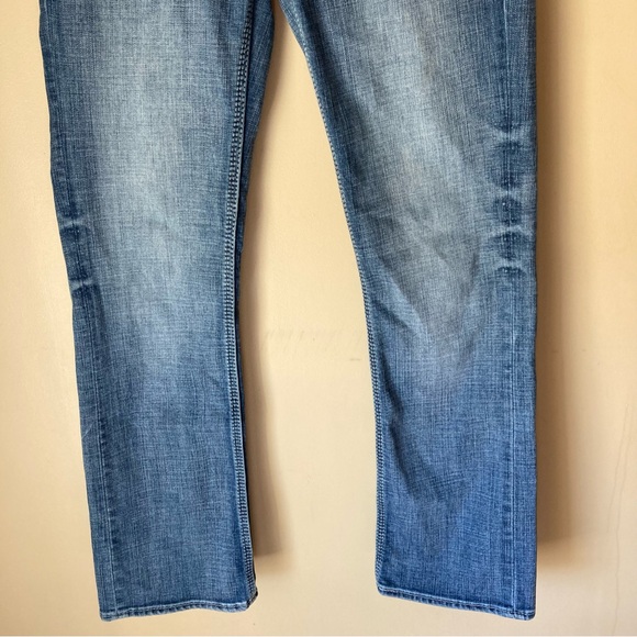 BKE Buckle Men's Aiden Jeans; Medium Wash w/Whiskering; Size 27x30 - Picture 3 of 9